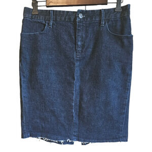Gap Women's Denim Midi Jean Skirt Dark Wash Blue Size 30